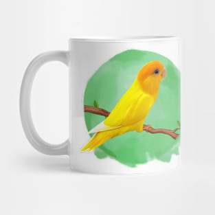 Yellow love bird Mug